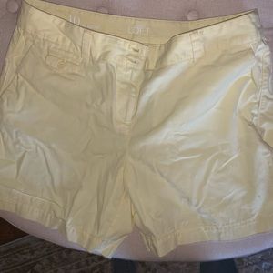 Loft yellow Bermuda shorts
